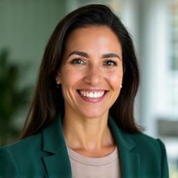 Portrait of Dr. Maria Rodriguez, a smiling woman in professional attire.