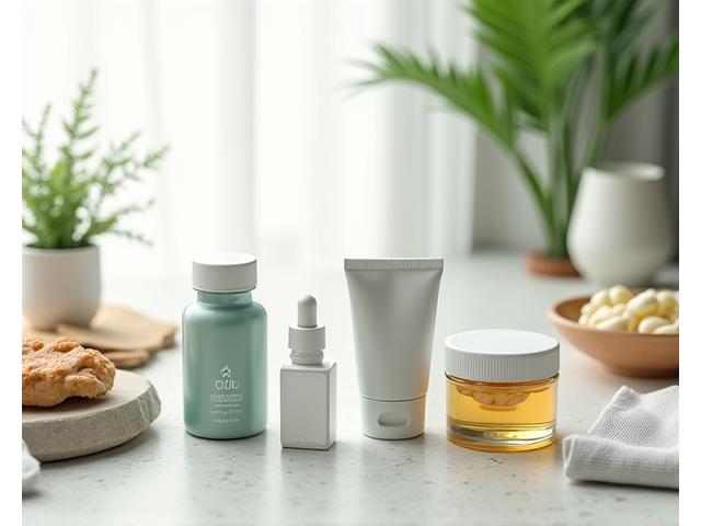 Illustration of various wellness products, neatly arranged around a checklist icon, showing quality and trust.